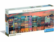Clementoni - Puzzle 1000 Panorama Zářivý Amsterdam