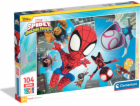 Clementoni - Puzzle 104 Maxi Spidey a jeho úžasní přátelé