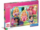 Clementoni - Puzzle 104 Super Disney Princezny