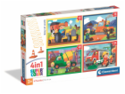 Clementoni - Puzzle 4v1 Zaneprázdnění v práci