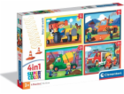 Clementoni - Puzzle 4v1 Zaneprázdnění v práci