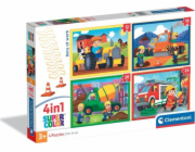 Clementoni - Puzzle 4v1 Zaneprázdnění v práci