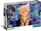 Clementoni - Puzzle 500 Zrzavá kočka