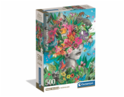 Clementoni - Puzzle 500 Hlava v džungli