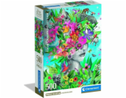 Clementoni - Puzzle 500 Hlava v džungli