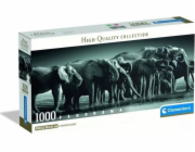 Clementoni - Puzzle 1000 Panorama Stádo obrů