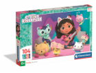 Clementoni - Puzzle 104 Gabby a její domeček