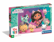 Clementoni - Puzzle 104 Gabby a její domeček