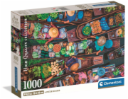 Clementoni - Puzzle 1000 Thajský plovoucí trh