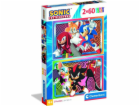 Clementoni - Puzzle 2x60 Sonic the Hedgehog