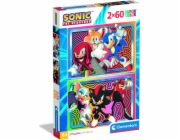 Clementoni - Puzzle 2x60 Sonic the Hedgehog