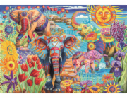 Clementoni - Puzzle 500 Karneval slonů