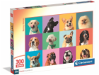 Clementoni - Puzzle 300 Legrační obličeje