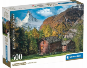 Clementoni - Puzzle 500 Okouzlující Matterhorn
