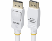 StarTech.com 10ft White VESA Certified DisplayPort 1.2 Cable with Latches - Kabel DisplayPort - DisplayPort (M) s jazýckem do DisplayPort (M) s jazýckem - DisplayPort 1.2 - 3 m - neobsahuje halogen, p