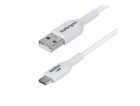 StarTech 3ft (1m) White USB-A to USB-C Charging Cable/Cor...