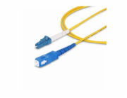 Startech 2m (6.6ft) LC to SC (UPC) OS2 Single Mode Simplex Fiber Optic Cable, 9/125?m, Laser Optimized, 40G/100G, Bend Insensitive, Low Insertion Loss - LSZH Fiber Patch Cord (SPSMLCSC-OS2-2M) - Patch