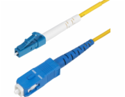 StarTech.com 3m (9.8ft) LC to SC (UPC) OS2 Single Mode Simplex Fiber Optic Cable, 9/125?m, Laser Optimized, 40G/100G, Bend Insensitive, Low Insertion Loss - LSZH Fiber Patch Cord (SPSMLCSC-OS2-3M) - P
