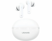 USAMS TWS E02 ANC+ENC bílá bluetooth sluchátka