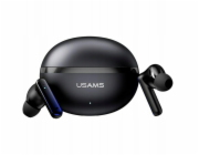USAMS Bluetooth sluchátka TWS E02 ANC+ENC černá