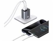 USAMS T66 45W GaN CC290 USB-A + USB-C Rychlonabíječka do zásuvky