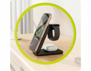 Mobile Origin 3in1 Foldable Qi2 Charger PW8 - Black