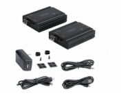 StarTech.com 4K HDMI KVM Extender over Fiber, HDMI Video & USB over Fiber, up to 984ft/300m (MultiMode), 10G MMF SFP+ modules, Remote KVM Switch/Console Extender, KVM Extension Kit (TX/RX) - Transmitt