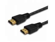 SAVIO CL-194 HDMI kabel 1,5 m, černý, pozlacené konektory, verze 2.0 high speed, ethernet/3D