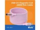 Club3D Kabel magnetický USB-C, 240W PD3.1, 480 Mbps, 2m, ...