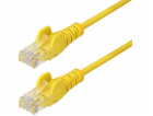 StarTech.com 50cm Yellow Slim CAT6 Ethernet Cable, Snagle...