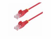 Startech 50cm Red Slim CAT6 Ethernet Cable, Snagless, 28AWG, LSZH - Patch kabel - RJ-45 (M) do RJ-45 (M) - 50 cm - 3.6 mm - UTP - CAT 5/5e/6 - IEEE 802.3bt - neobsahuje halogen, provedení bez hrbolku,
