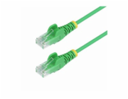 Startech 50cm Green Slim CAT6 Ethernet Cable, Snagless, 28AWG, LSZH - Patch kabel - RJ-45 (M) do RJ-45 (M) - 50 cm - 3.6 mm - UTP - CAT 5/5e/6 - IEEE 802.3bt - neobsahuje halogen, provedení bez hrbolk