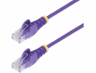 StarTech.com 2.5m Purple Slim CAT6 Ethernet Cable, Snagle...