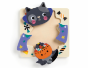 Mudpuppy Dřevěné puzzle sada 4 puzzle Halloween