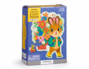 Mudpuppy Puzzle s blahopřáním Zajíček s kyticí