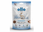 OLLO Air Dried Training Rabbit Cubes - pamlsek pro psa - 80g