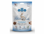 OLLO Air Dried Training Rabbit Cubes - pamlsek pro psa - 80g