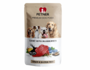 Hilton PETNER Venison with blueberries - vlhké krmivo pro psy - 500g