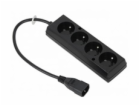 Prodlužovací přívod 4x230V pro UPS (IEC320-C14), 30cm