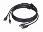 StarTech 6ft (1.8m) DisplayPort and USB 5Gbps KVM Cable -...