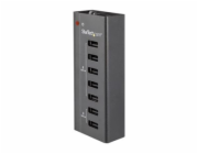 Startech 7 Port USB Charging Station with 5x 1A Ports and 2x 2A Ports - Nabíjecí pásek + AC napájecí adaptér - 5 A - 7 výstupní konektory (USB) - cerná - Evropa