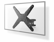 NEDIS nástěnný TV držák/ 23 - 55"/ nosnost 30 kg/ otočný 0 - 180°/ vzdálenost od stěny 61 mm/ vertikální/ ocel/ černý