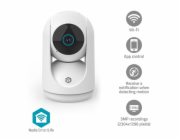 Nedis WIFICI23CWT SmartLife Vnitřní Kamera | Wi-Fi | 3MP Full HD 1296p | Náklon | Snímač pohybu | Noční vidění | Bílá