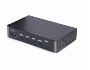 Startech 4-Port DisplayPort 1.4 KVM Switch, 8K 60Hz / 4K 144Hz, 2x USB 3.0 Ports, 4x USB 2.0 Ports, Hotkey Switching, TAA Compliant (D86A2-4-PORT-8K-KVM) - Přepínač KVM / audio / USB - 4 x KVM / zvuk 