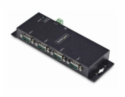 Startech 4P Serial to Ethernet Adapter, IP LAN to RS232 DB9 Converter - Kompaktní server - 4 porty - 100Mb LAN, RS-232 - montáž na stěnu/lištu DIN - kompatibilní s TAA - pro P/N: AT925FM, GC9SF, SCNM9