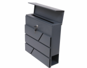 HAUSHALT Poštovní schránka Haushalt PW-612-6, šedá, 10,5 x 37,1 x 36,2 cm