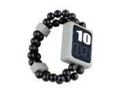 Detoa Dřevěné oboustranné hodinky černé