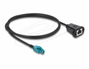 Delock - Sítový kabel - HSD Z (F) do RJ-45 (F) - 1 m - 4.6 mm - cerná