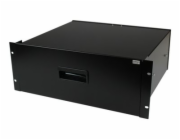 StarTech.com 4U Black Steel Storage Drawer for 19in Racks and Cabinets - Rack storage drawer - 4U - 4UDRAWER - Zásuvka skríne datového skladu - 4U - pro P/N: CABSCRWS1224, RK2537BKM, RK3236BKF, RK4236