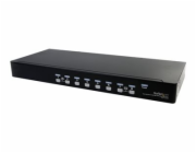 StarTech.com 8 Port VGA KVM Switch - 1U Rack Mount - USB VGA KVM Switch with Audio - 1920 x 1440 @60hz - KVM Video Switch (SV831DUSBAU) - Prepínac KVM / audio - 8 x KVM / zvuk - 1 místní uživatel - de